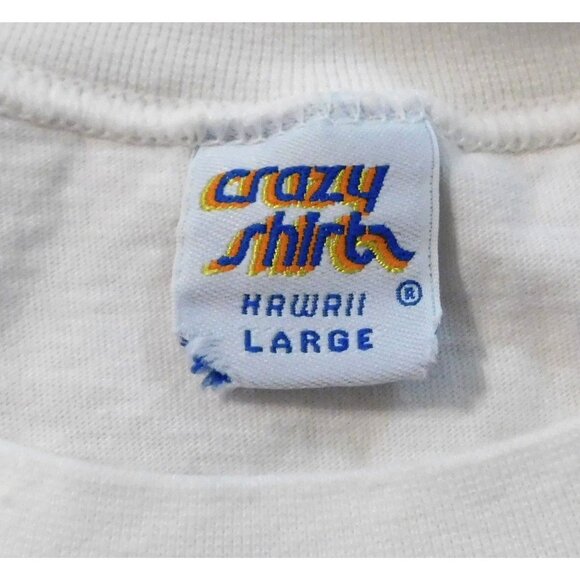 Crazy Shirts Kliban Cat Tee L White Queen Of Hearts Las Vegas Graphics Vintage - Picture 8 of 9